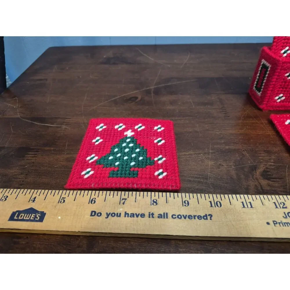 Chrochet Christmas Coaster Set